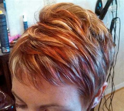 short haircuts red hair|red and blonde short hairstyles.